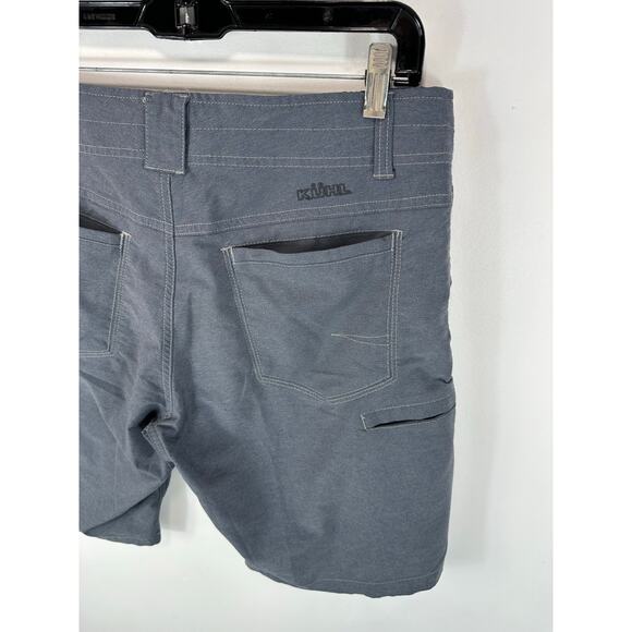 Kuhl Shift Amphibia Shorts Grey Size 32 Hybrid Hiking Swim Shorts 9 Inch - Picture 11 of 12